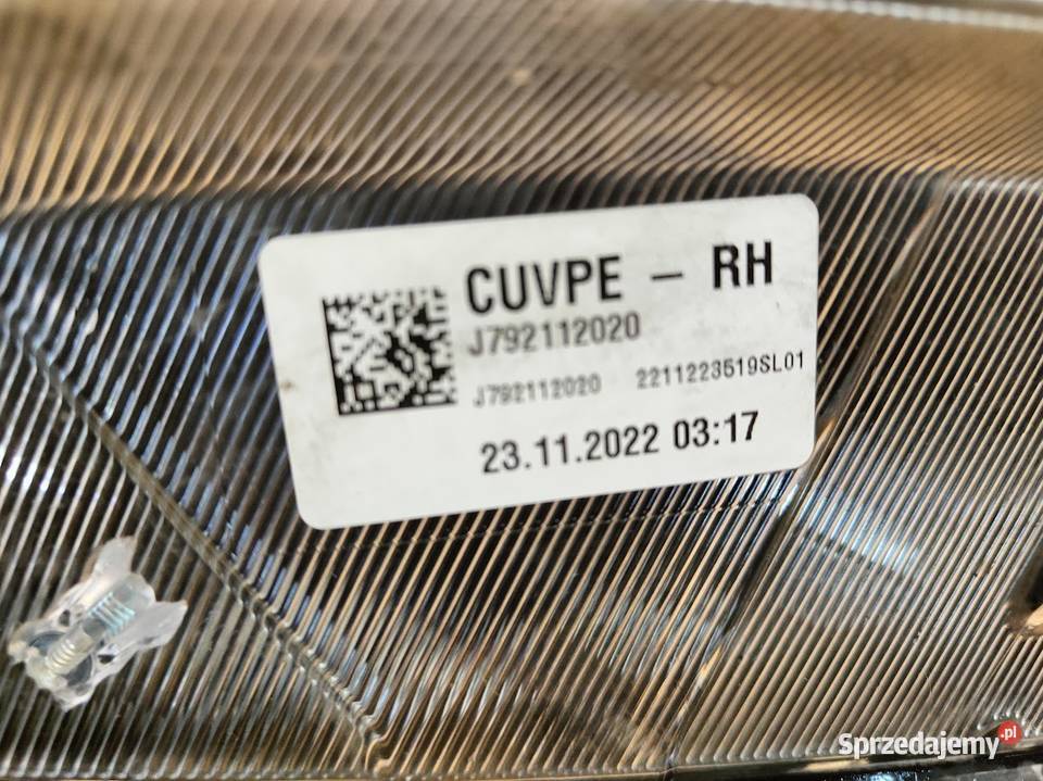 Lampa Prawy Przód Przednia Prawa Kia XCeed