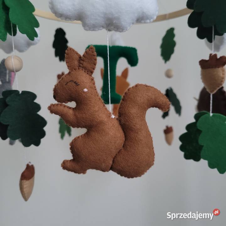 Karuzela do łóżeczka leśne zwierzęta lisek jeż Częstochowa