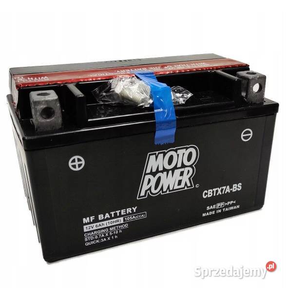 Akumulator motocyklowy MotoPower CBTX7ABS Grudziądz sprzedam