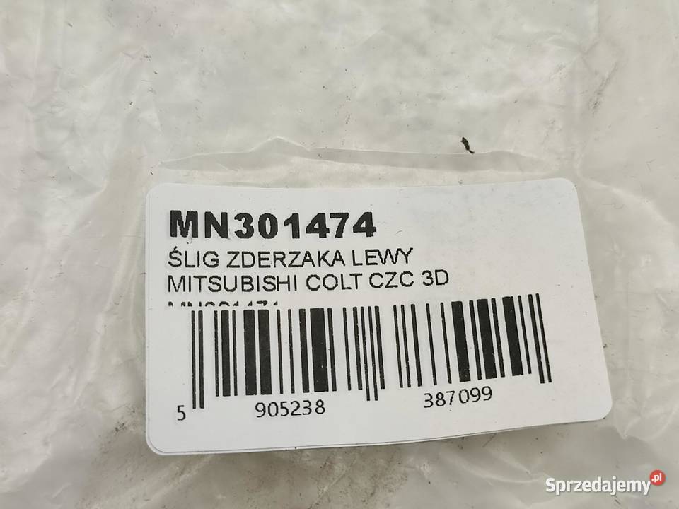 ŚLIG ZDERZAKA LEWY TYŁ MITSUBISHI COLT CZC 3D