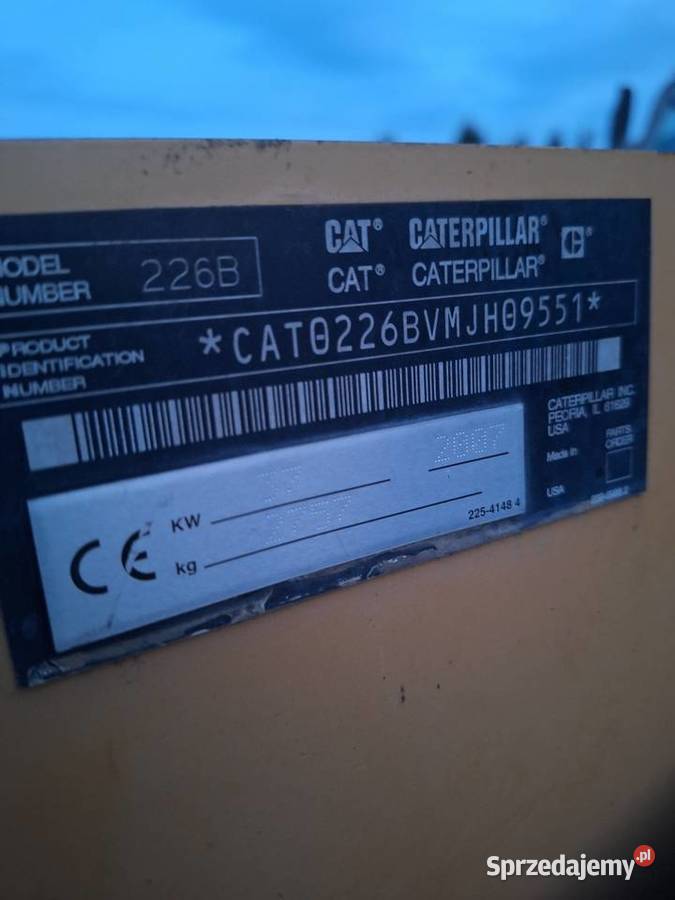 Miniladowarka caterpillar 226b Nowy Sącz