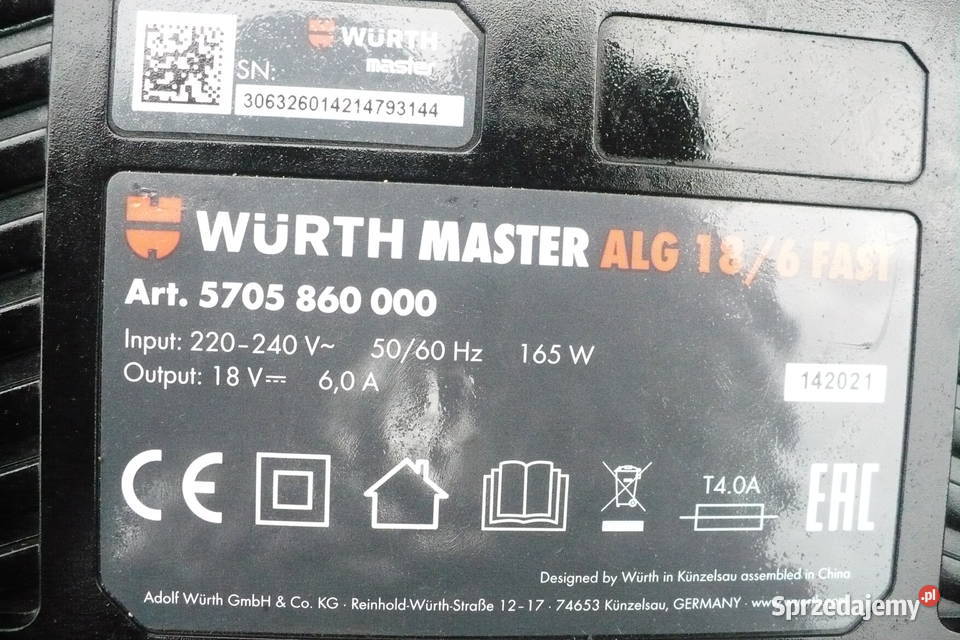 WURTH Wiertarko wkrętarka master ABS 18 compact Lubartów
