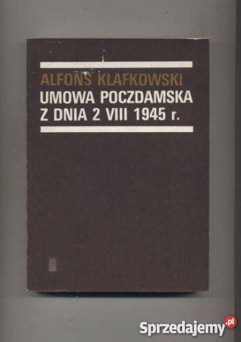 Umowa poczdamska z dnia 2 VIII 1945 roku Szczecin