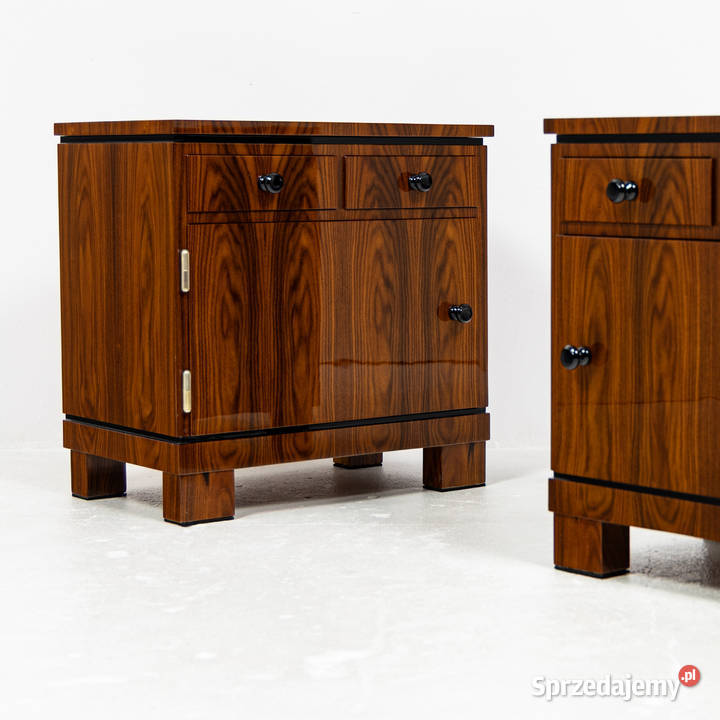 Dwie szafki nocne stoliki art deco palisander sprzedam