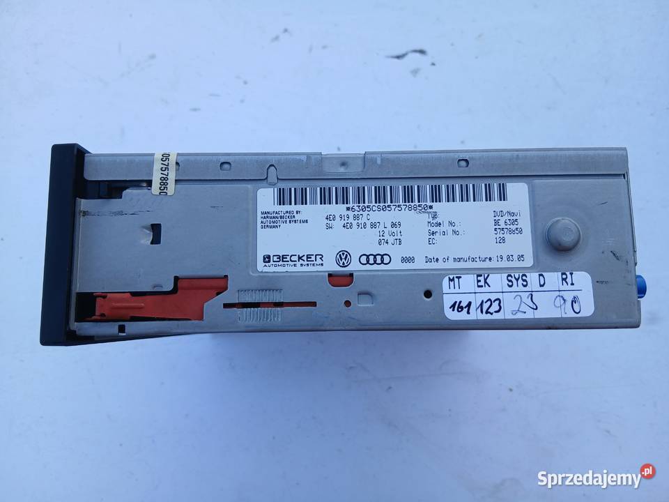Audi A6 C6 i inne czytnik nawigacji NAVI DVD Szczerbice