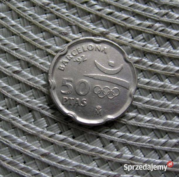 Hiszpania 50 Ptas 1992r Logo Olimpijskie Kalisz