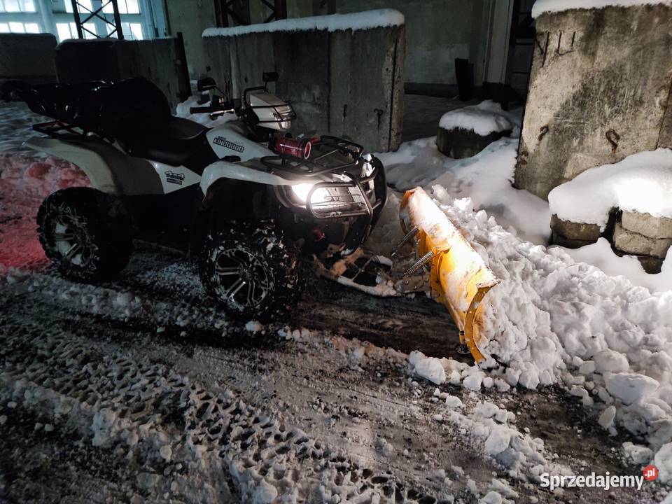 Odśnieżanie qadem Chełmek pług 150 akcja zima