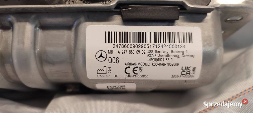 MERCEDES W247 PODUSZKA KOLANOWA osobowe