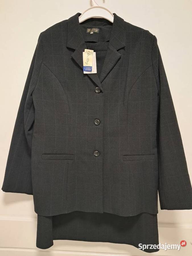 Żakiet ze spódnicą ciemnogranatowy 46 do Kraków