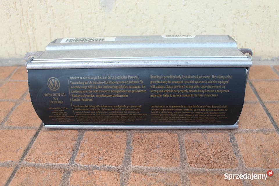 PODUSZKA AIRBAG PASAŻERA VW BEETLE 1C0880204C Poduszki powietrzne