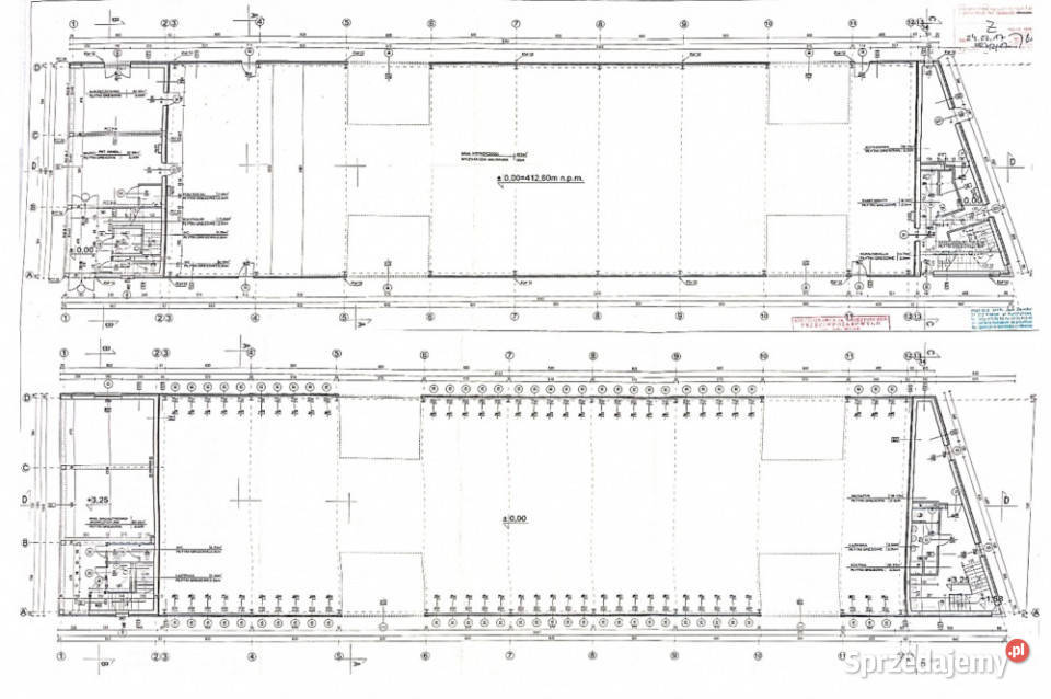 Nowoczesna hala produkcyjnomag z biurami 4 bramy