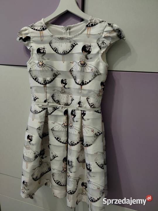 Elegancka wseslna sukienka rozmiar 146 Sukienki i spódniczki Odzież Adamów