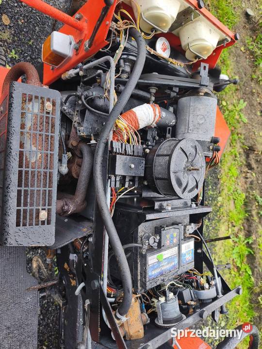 Mini traktor pług do śniegu solarka przyczepa Zielona Góra