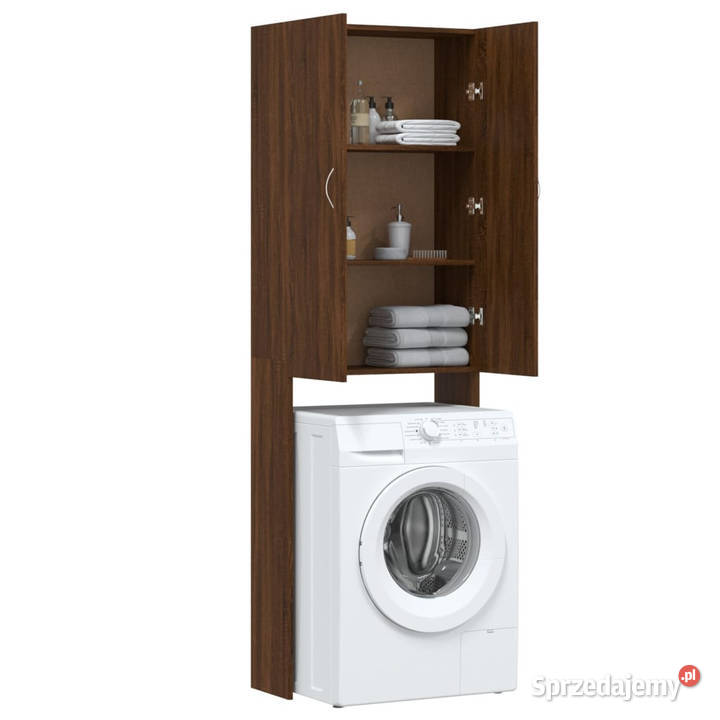 Szafka na pralkę brązowy dąb 64x255x190 WM813193 Pozostałe