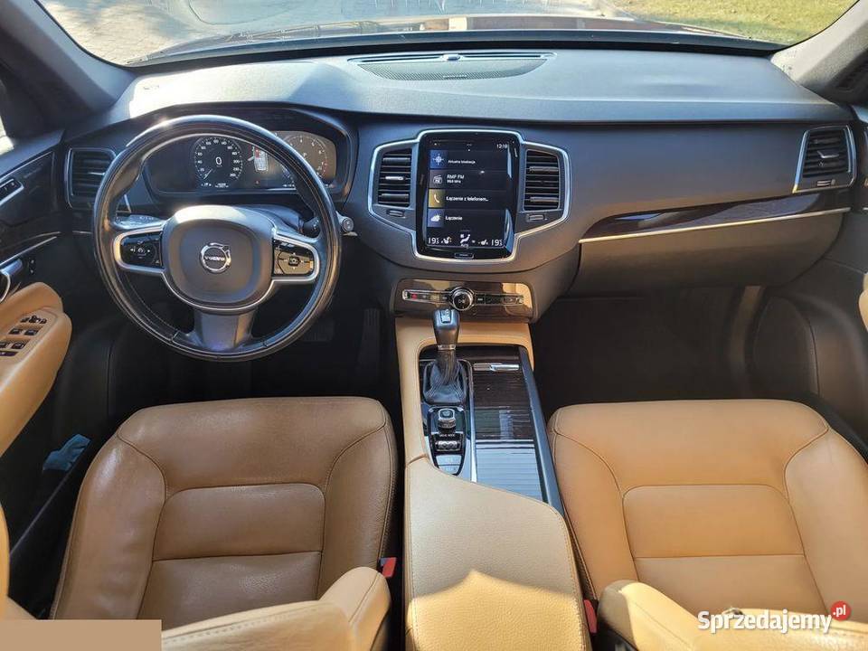 Volvo XC90 T6 AWD Momentum 7os 20 benz 310 2018r nieuszkodzony Kleczew sprzedam