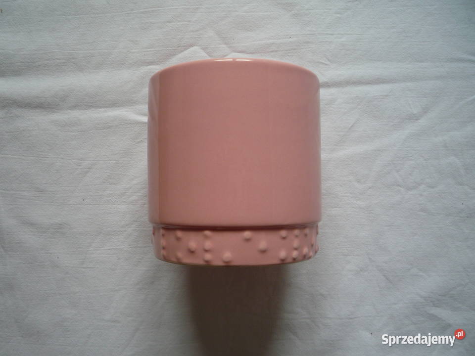 Doniczka różowa osłonka ceramiczna na hiacynt Szczecin