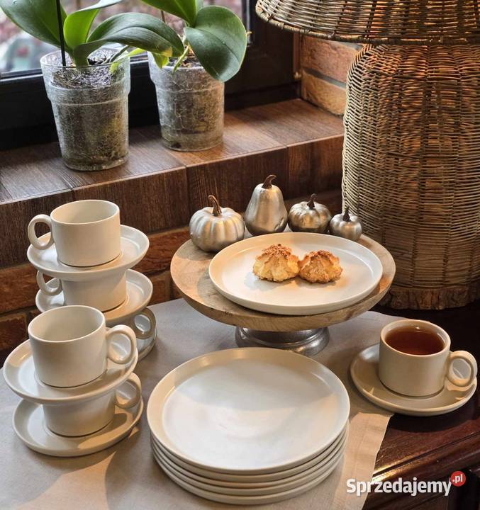 Serwis kawowy trzy kolory Serwisy Łódź sprzedam