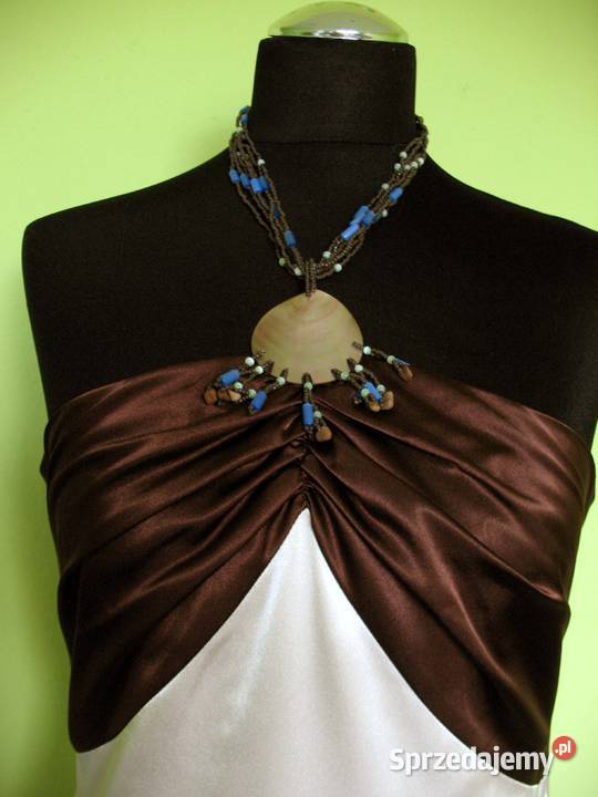 Sukienka satyna 40 L biust 90 Maxi Siedlce sprzedam