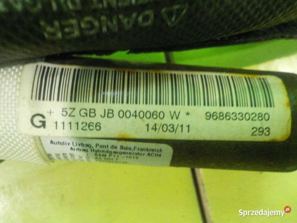 PEUGEOT 508 I 11r KOMBI kurtyna powietrzna lewa Suków