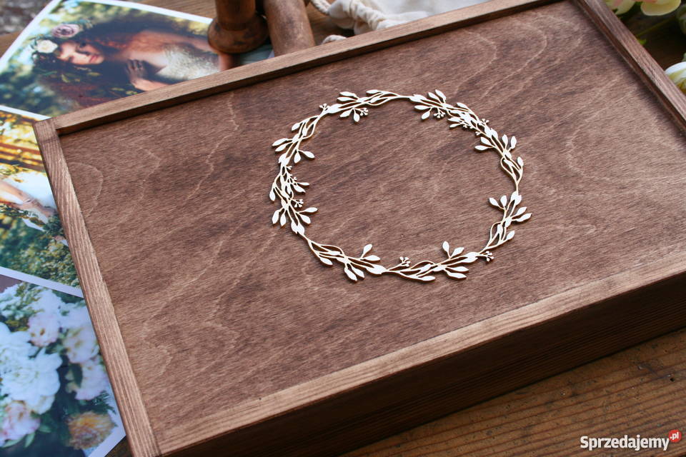 Drewniane pudełko na zdjęcia pendrive 16 GB wielkopolskie Poznań