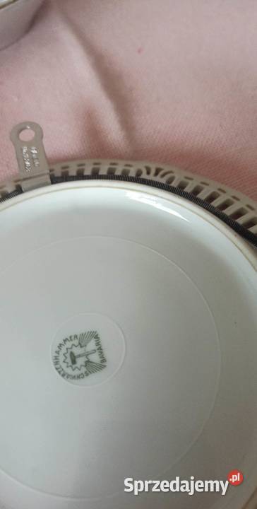 Talerzyk deserowy Z pawiem Schwarzenhammer do Antyki, Sztuka, Kolekcje sprzedam