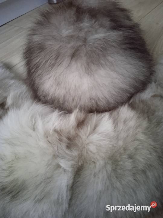 Kołnierz i czapka z naturalnego futra lisa Kraków