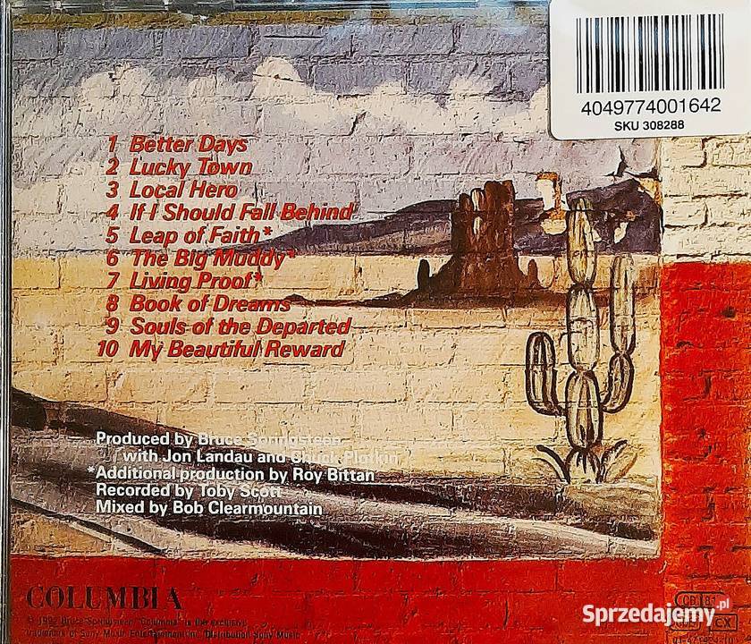 Kultowy Album Bruce Springsteen Lucky Town CD Rzeszów