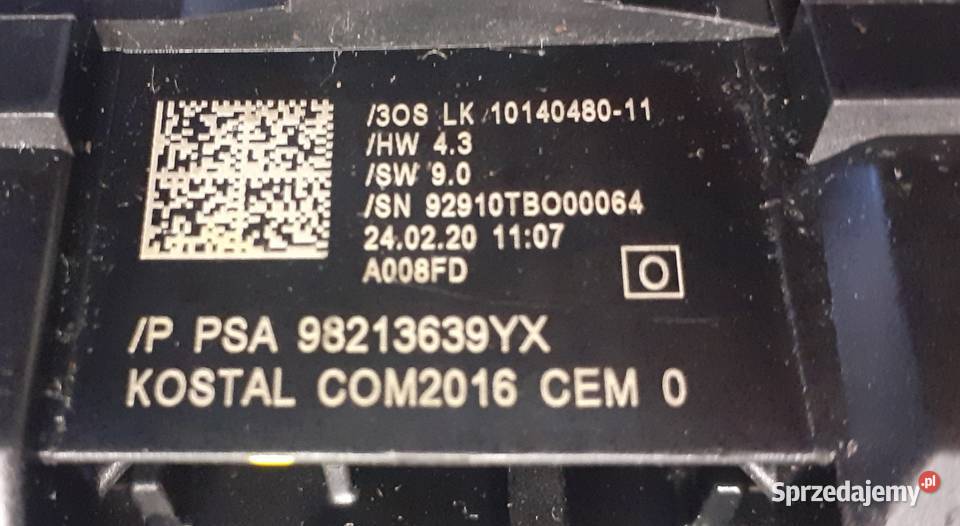 Manetki Przełączniki Taśma 98213639yx Citroen panele sterowania, przełączniki Katowice