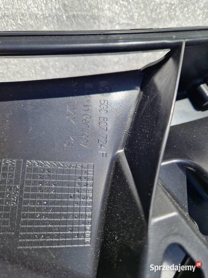 VW GOLF VII ŚLIZG ZDERZAKA PRZ PRAWY 5G0807724F