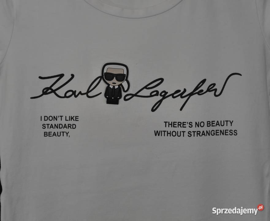 Karl Lagerfeld fajna bluzka gumowane logo 36 S Wrocław sprzedam