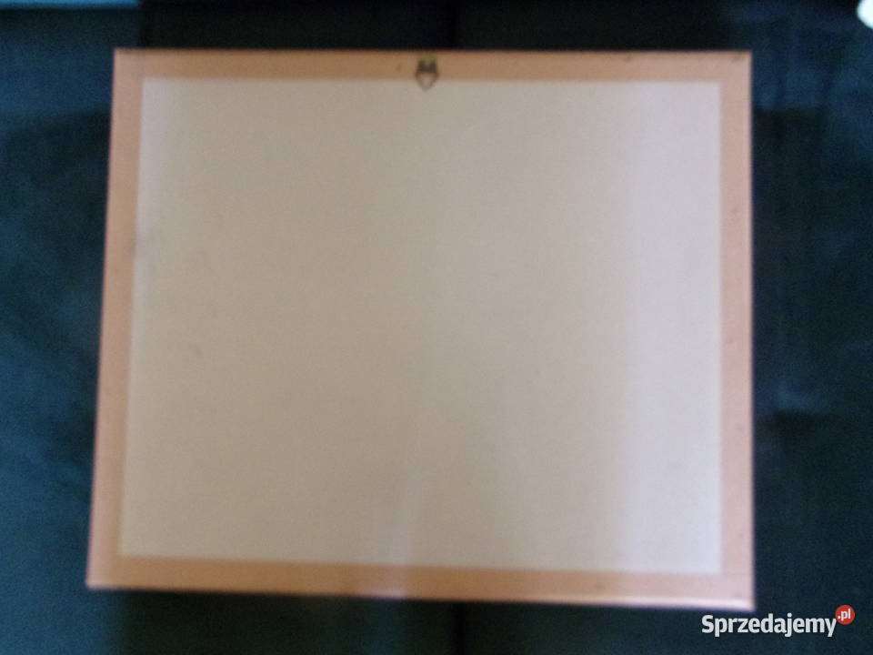 Ładny stary obraz w ramie drewno szybą Hrabia na