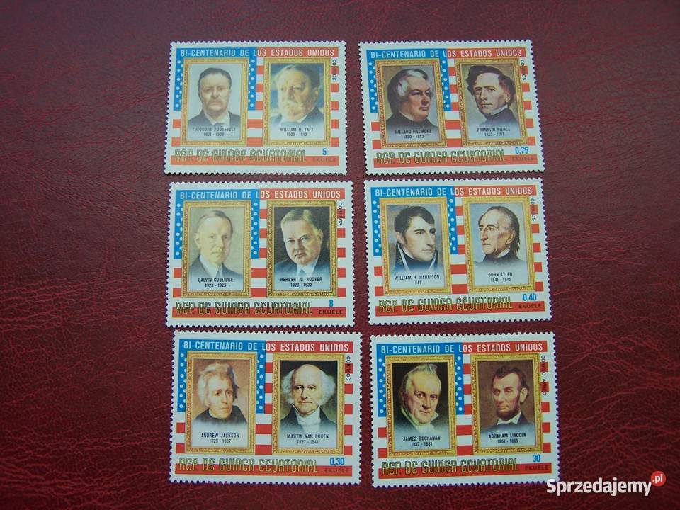 Gwinea Równikowa 1975 MNH Prezydenci USA 1 Filatelistyka Tychy