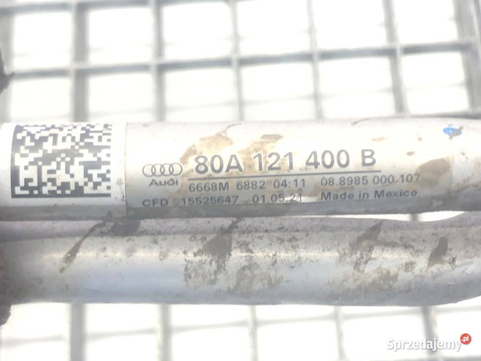 RURA PRZEWÓD WODY AUDI Q5 FY 80A121400B 20 204 Chłodnie wody