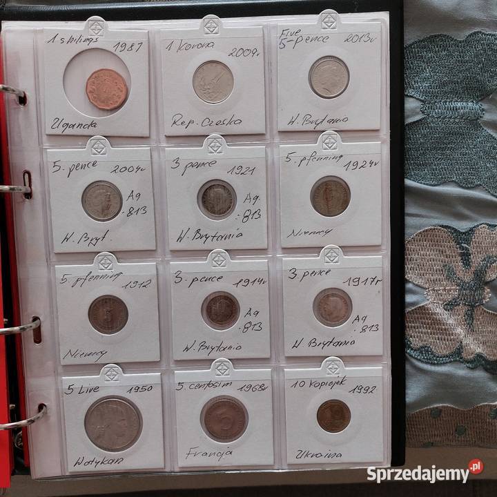 Monety dwa albumy również luzem Skierniewice