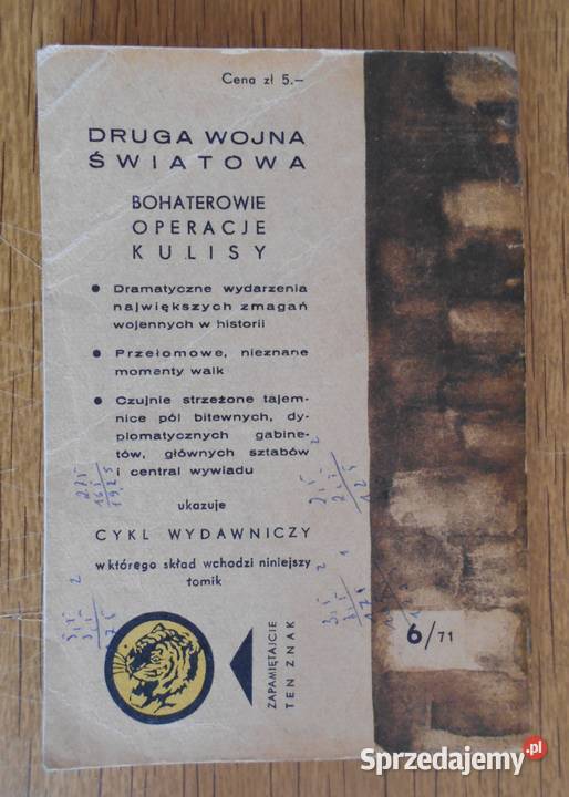 Żółty Tygrys Wyrok na miasto 671 historyczne lubelskie Parczew