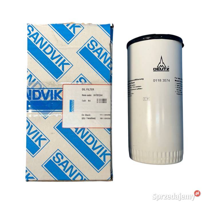 Sandvik 04701244 Sandvik 047 012 44 Filtr oleju Poznań