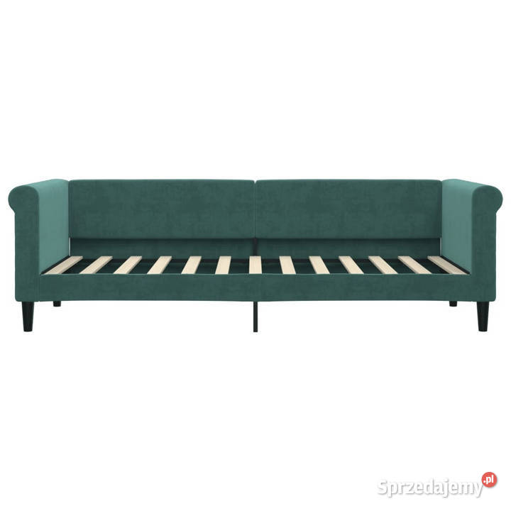 Sofa rozsuwana z szufladami ciemnozielona mazowieckie sprzedam
