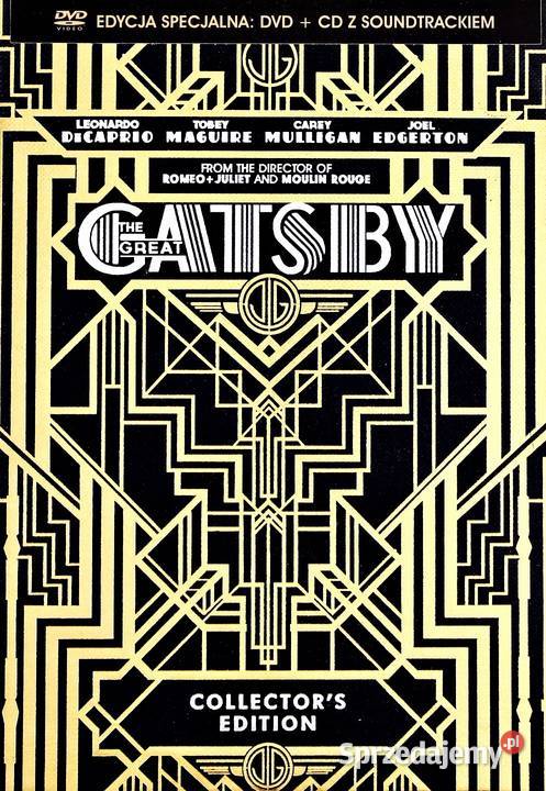 WIELKI GATSBY DVD CD Z SOUNDTRACKIEM Leonardo romans wielkopolskie Kalisz