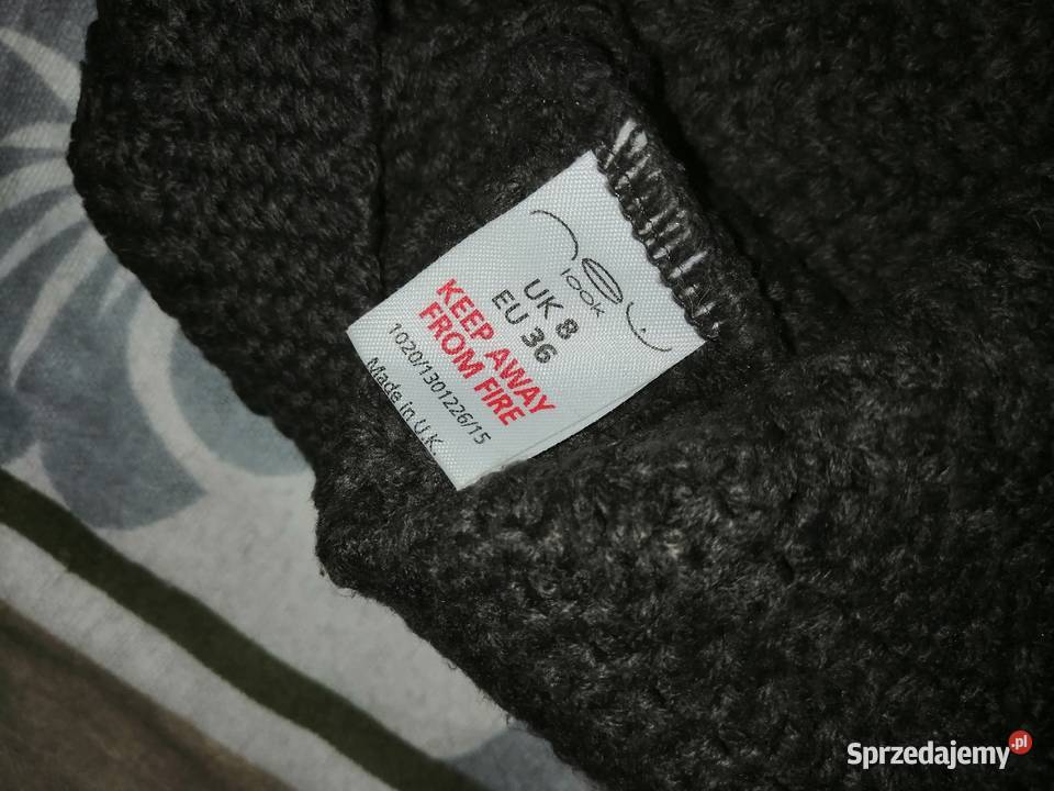 Sweter sweterek LOOK balonowe rękawy Grubszy Moda i Styl Leszno
