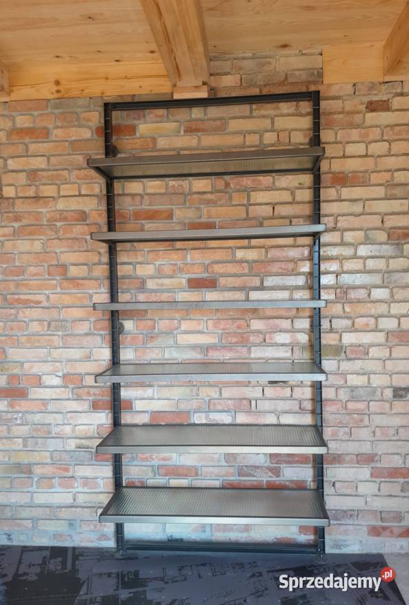 Regał z półkami szklanymi półka regał szkło loft Gorlice
