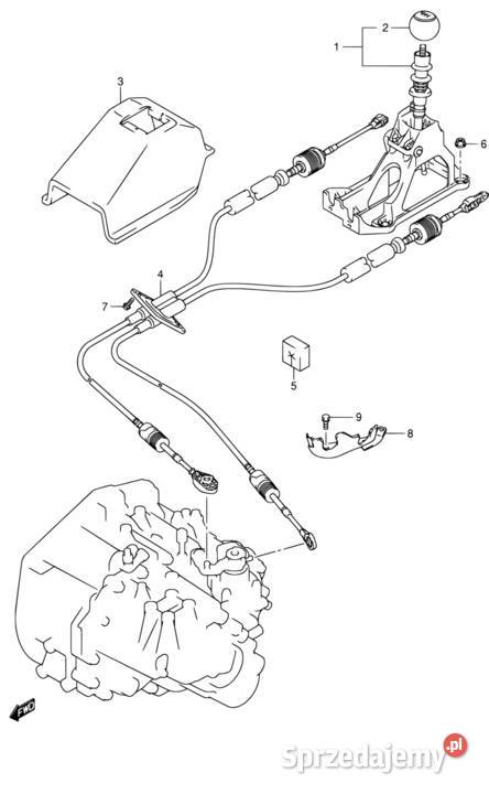 Linki zmiany biegów Suzuki Sx4 diesel 2830079JB2 Rumia sprzedam