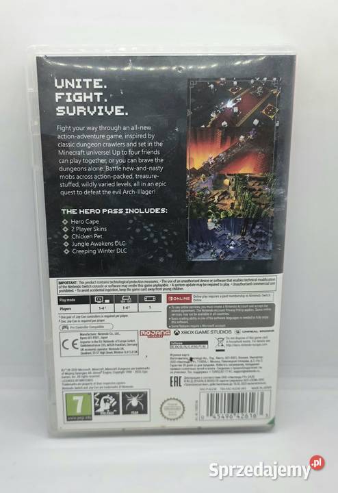 Gra Minecraft Dungeons Hero Edition Nintendo Elbląg