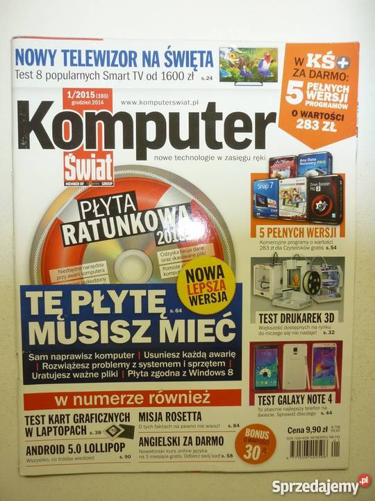 KOMPUTER ŚWIAT 2015 NR 01 Warszawa Sprzedajemy.pl
