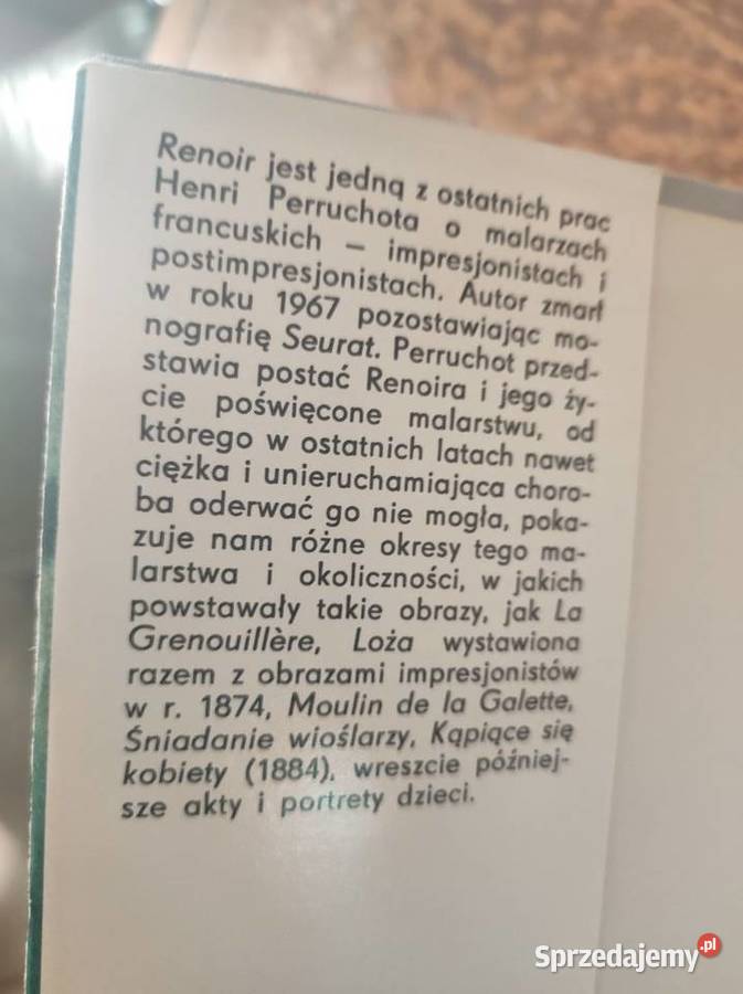 biografia Renoira autorstwa Henriego Perruchota Kielce