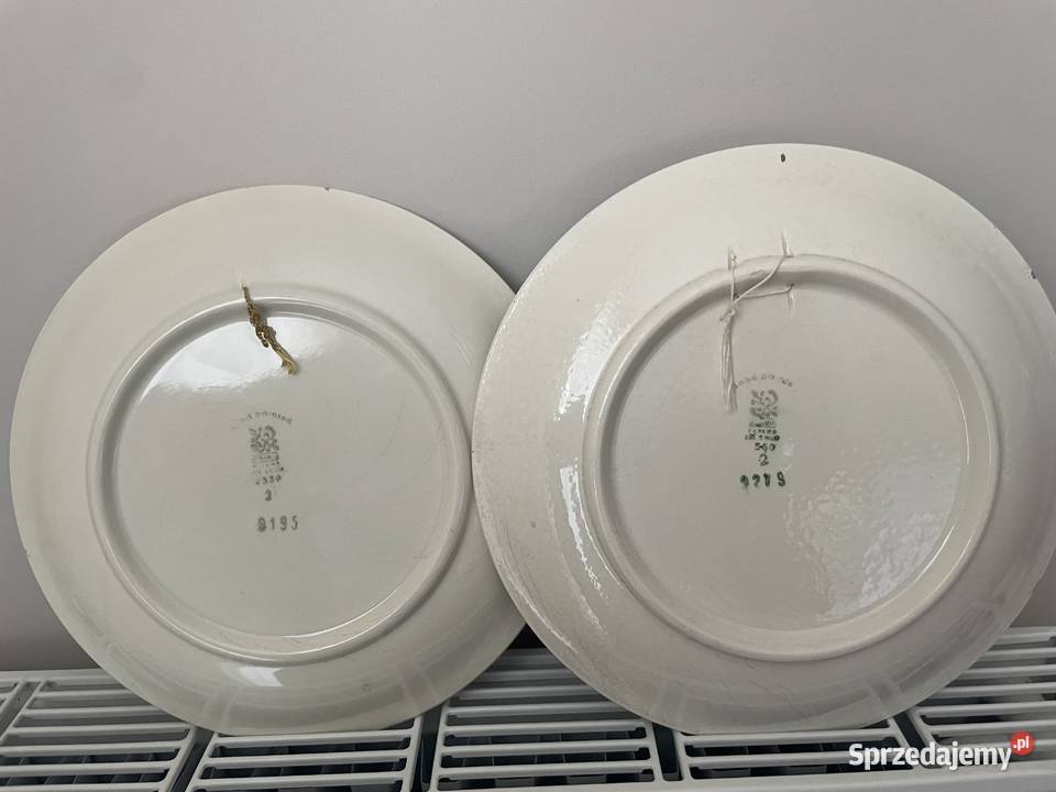 Włocławek fajansowy talerz dekoracyjny PRL Pruszcz Gdański