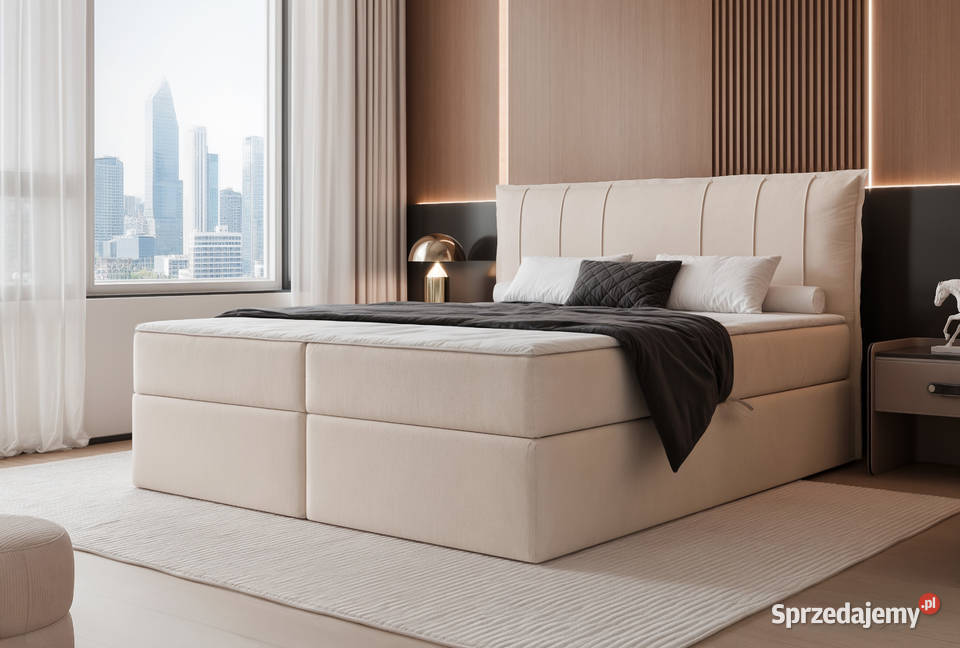 Łóżko kontynentalne z pojemnikiem Moly różne wielkopolskie Tarchały Małe