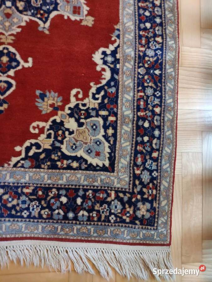 Wełniany ręcznie tkany perski dywan dywanik 93 X Kraków