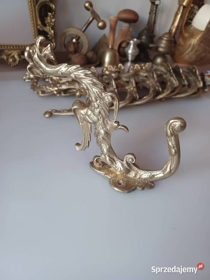 Piękny mosiężny stylowy wieszak wielkopolskie Poznań