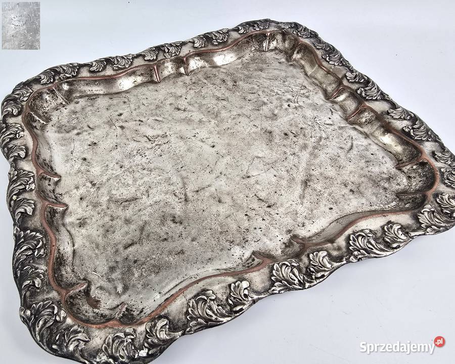 Zabytkowa taca warszawski plater sygnatura Bronisze sprzedam