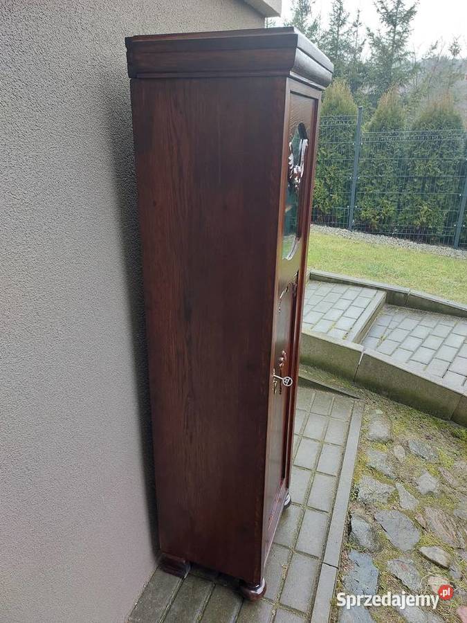 Stary słupek szafka biblioteka bieliźniarka dąb Tczew